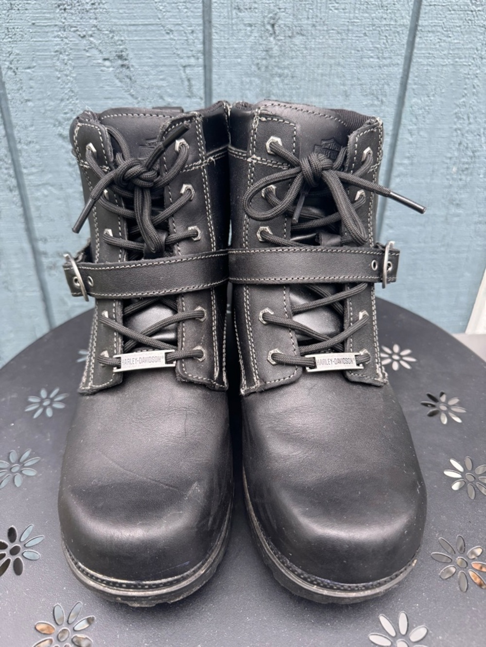 Harley Davidson Boots Women’s Size 10 - Picture 3 of 5